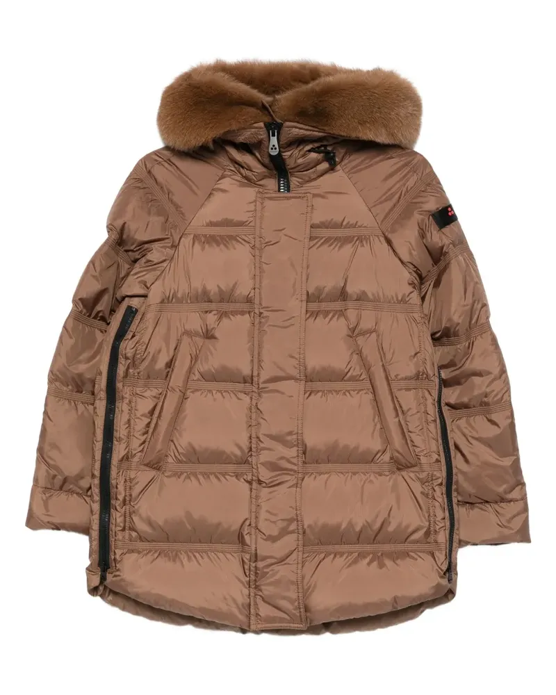 Peuterey Parka mit Logo-Patch - Braun Braun