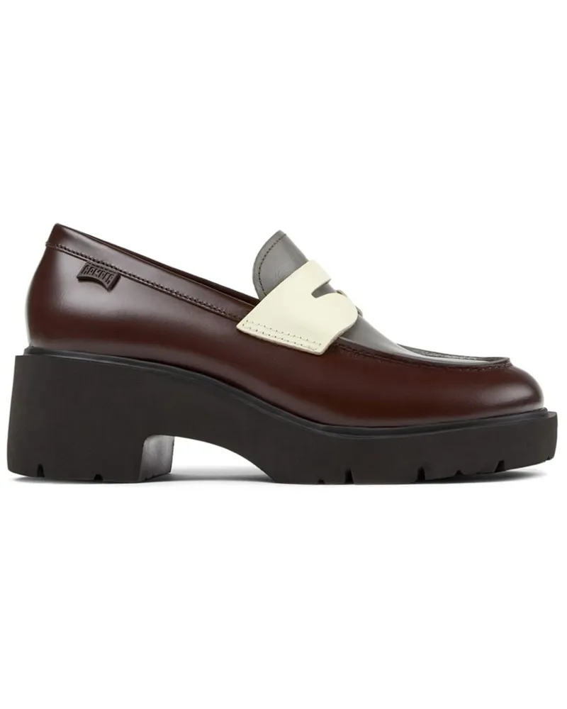 Camper Milah Loafer in Colour-Block-Optik - Braun Braun