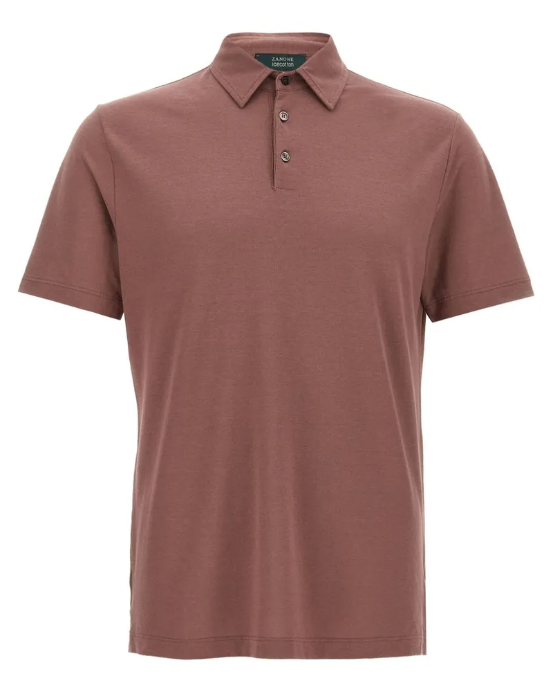 Zanone Klassisches Poloshirt - Braun Braun
