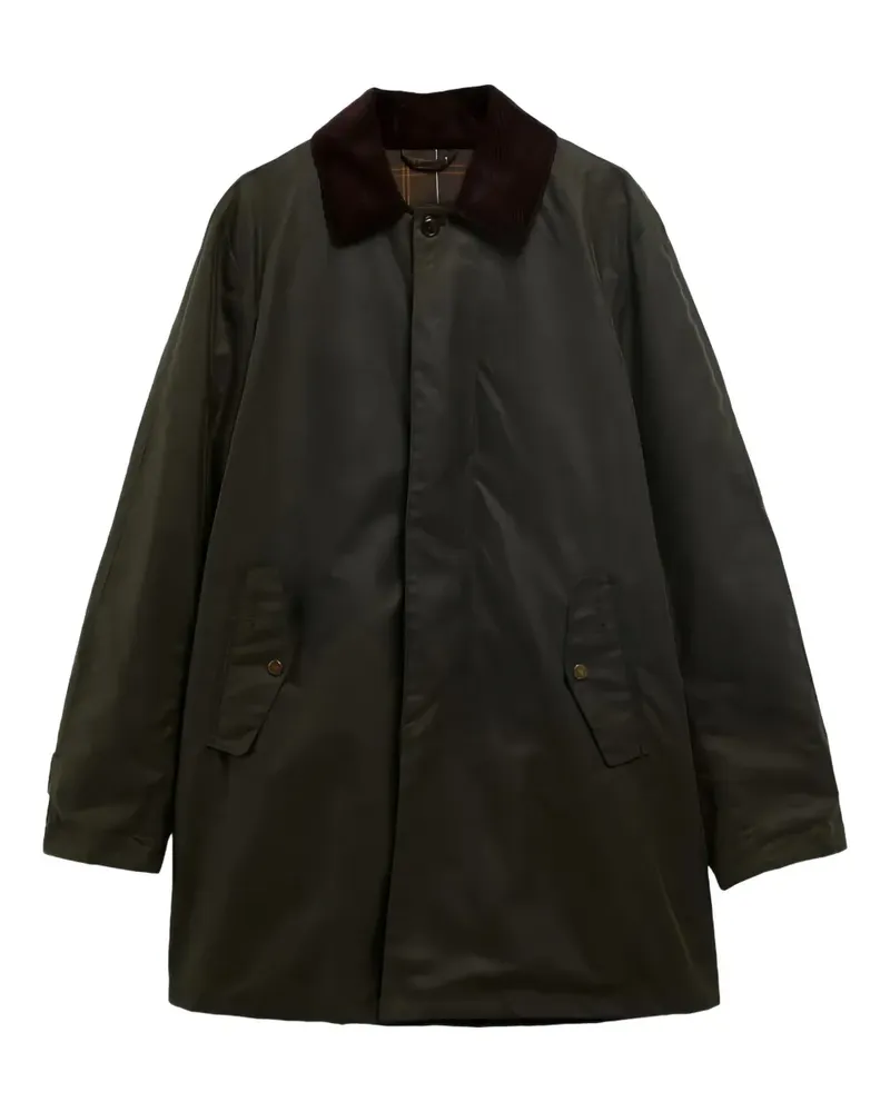 Baracuta x Barbour corduroy-collar coat - Grün Grün