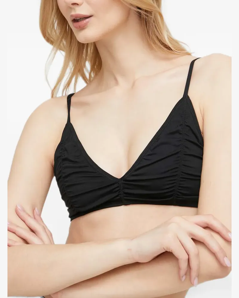 By Malene Birger ruched bikini top - Schwarz Schwarz