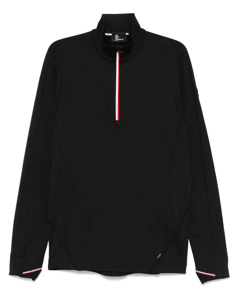Moncler Polartec® Sweatshirt mit kurzem Reißverschluss - Schwarz Schwarz