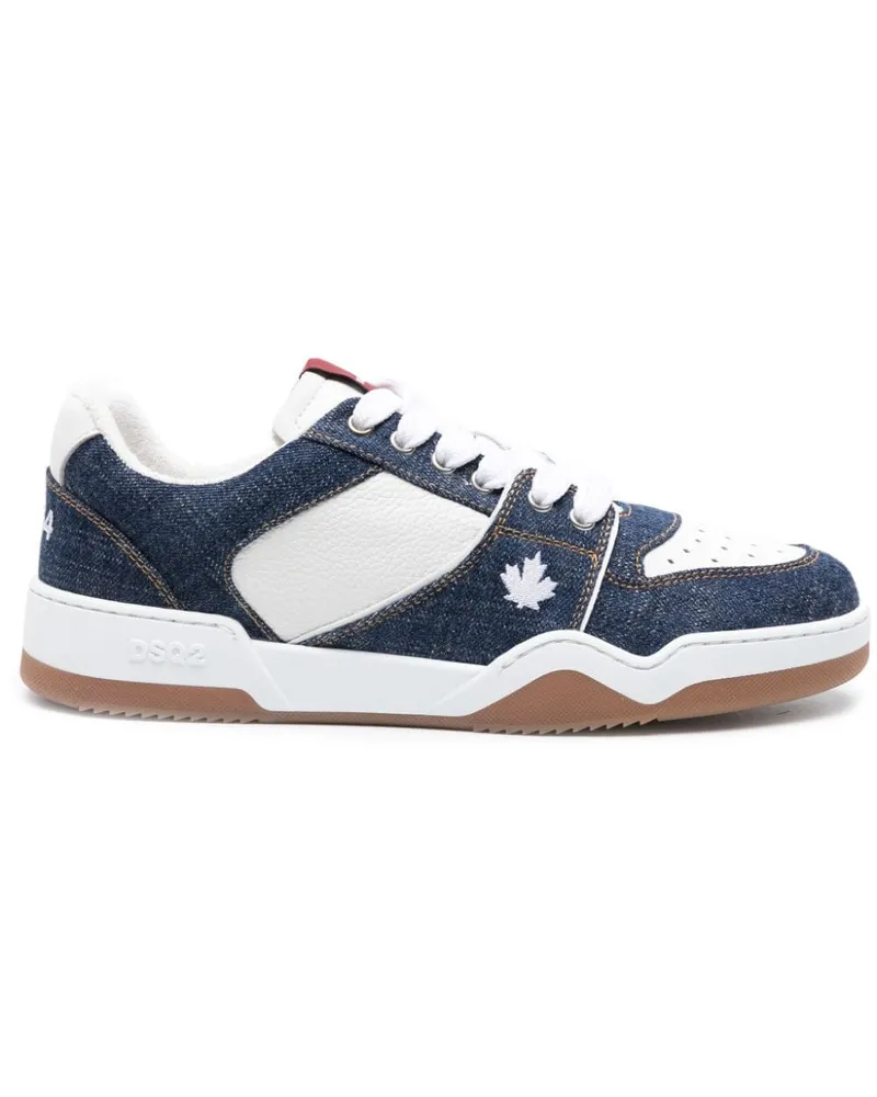 Dsquared2 Spiker Sneakers mit Jeanseinsätzen - Blau Blau