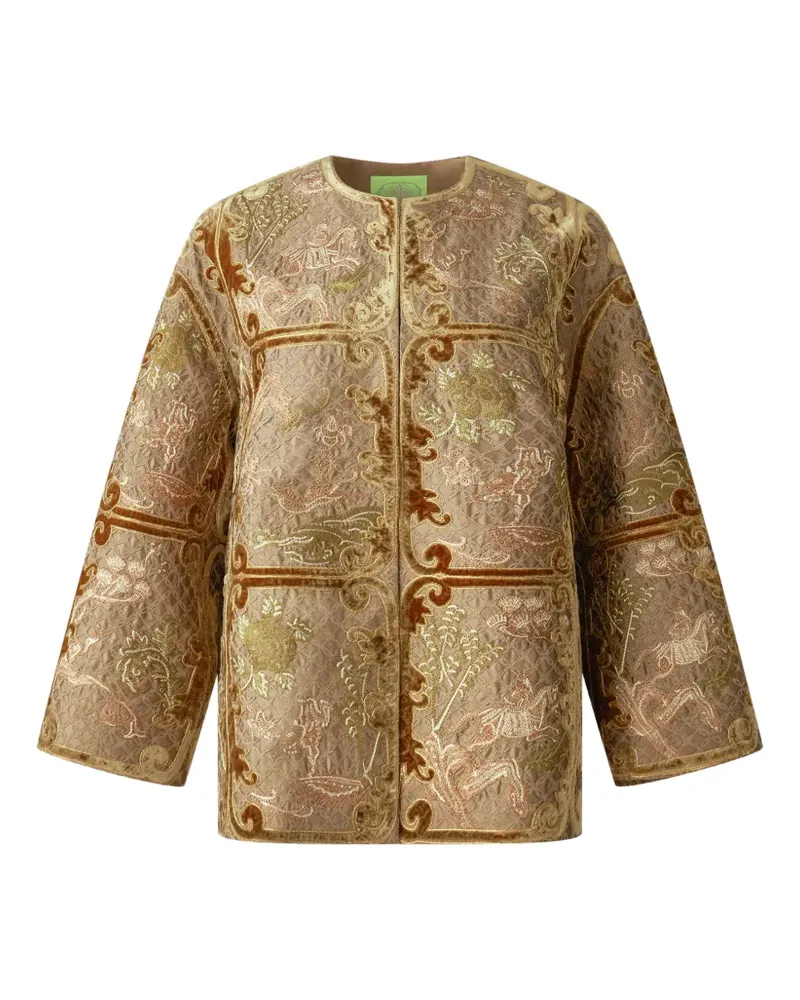 Shanghai Tang Tang embroidered jacket - Braun Braun