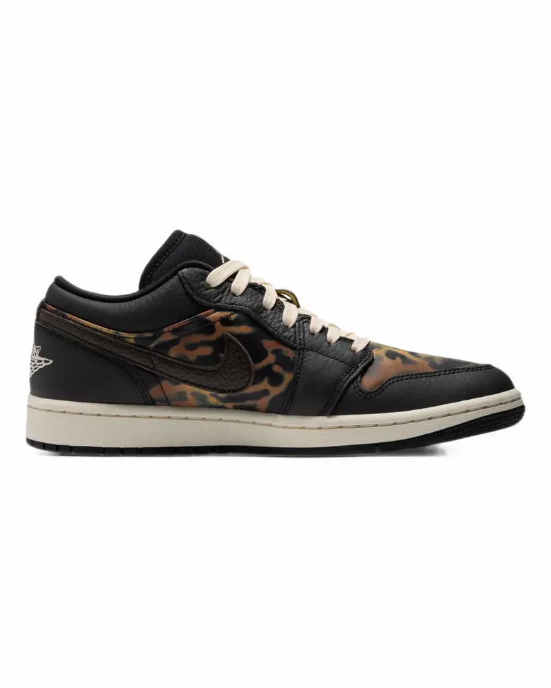 Jordan Air  1 Low SE Sneakers mit Leopardenprint - Schwarz Schwarz