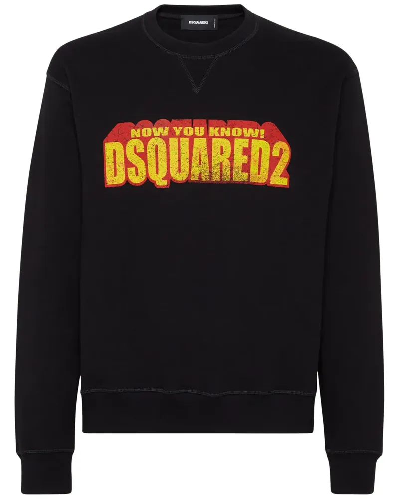 Dsquared2 Sweatshirt mit Logo-Print - Schwarz Schwarz