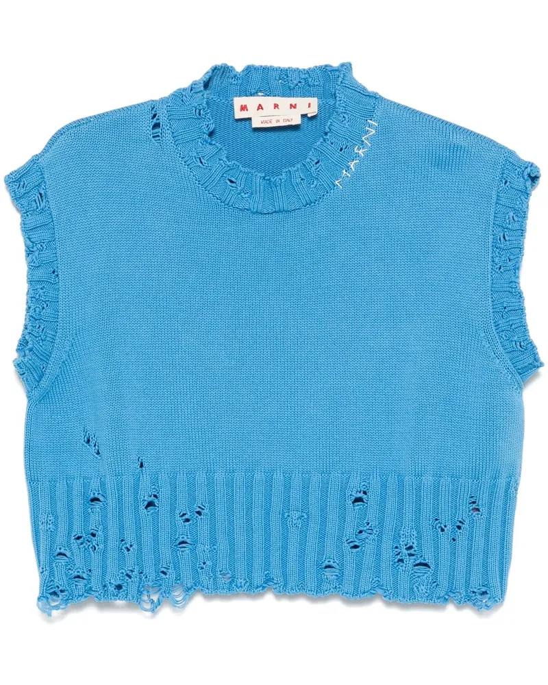 Marni Pullunder mit rundem Ausschnitt - Blau Blau