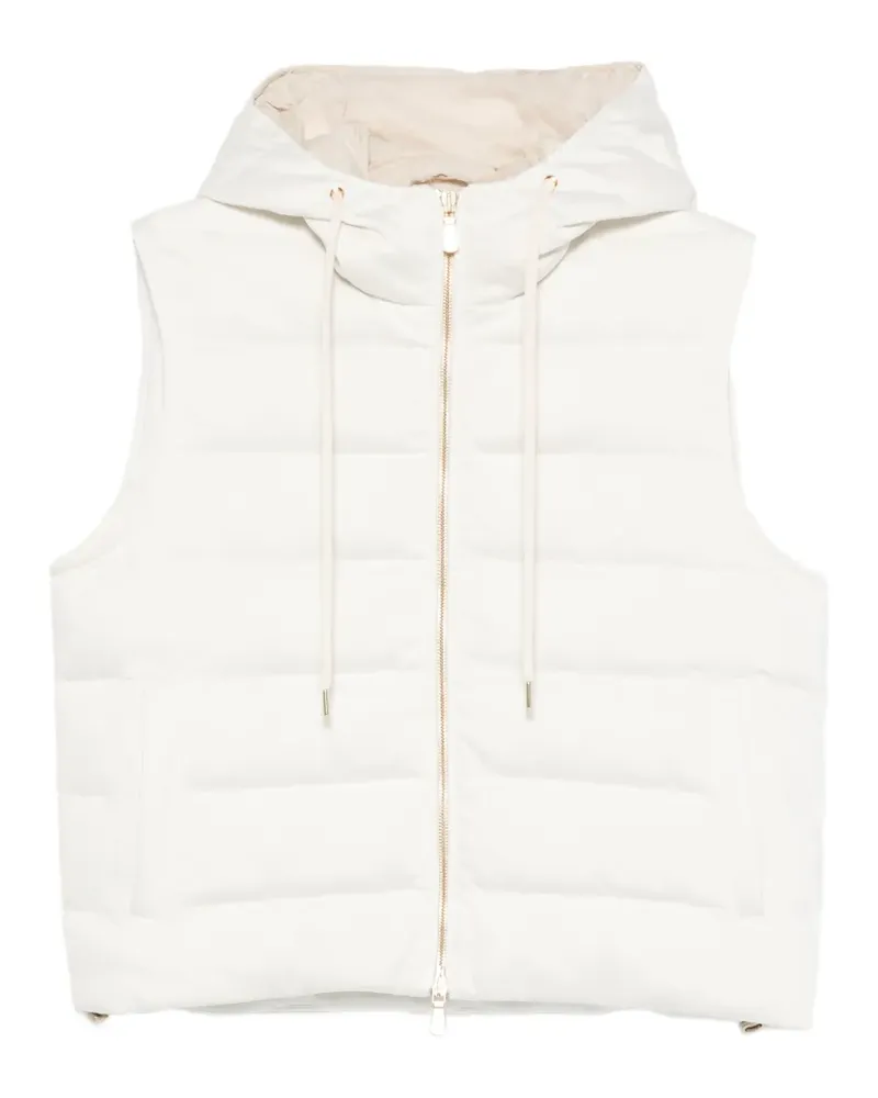 Eleventy quilted-pattern gilet - Nude Nude