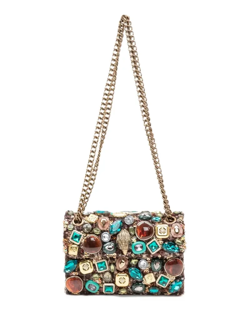 Kurt Geiger mini Kensington embellished clutch bag - Braun Braun