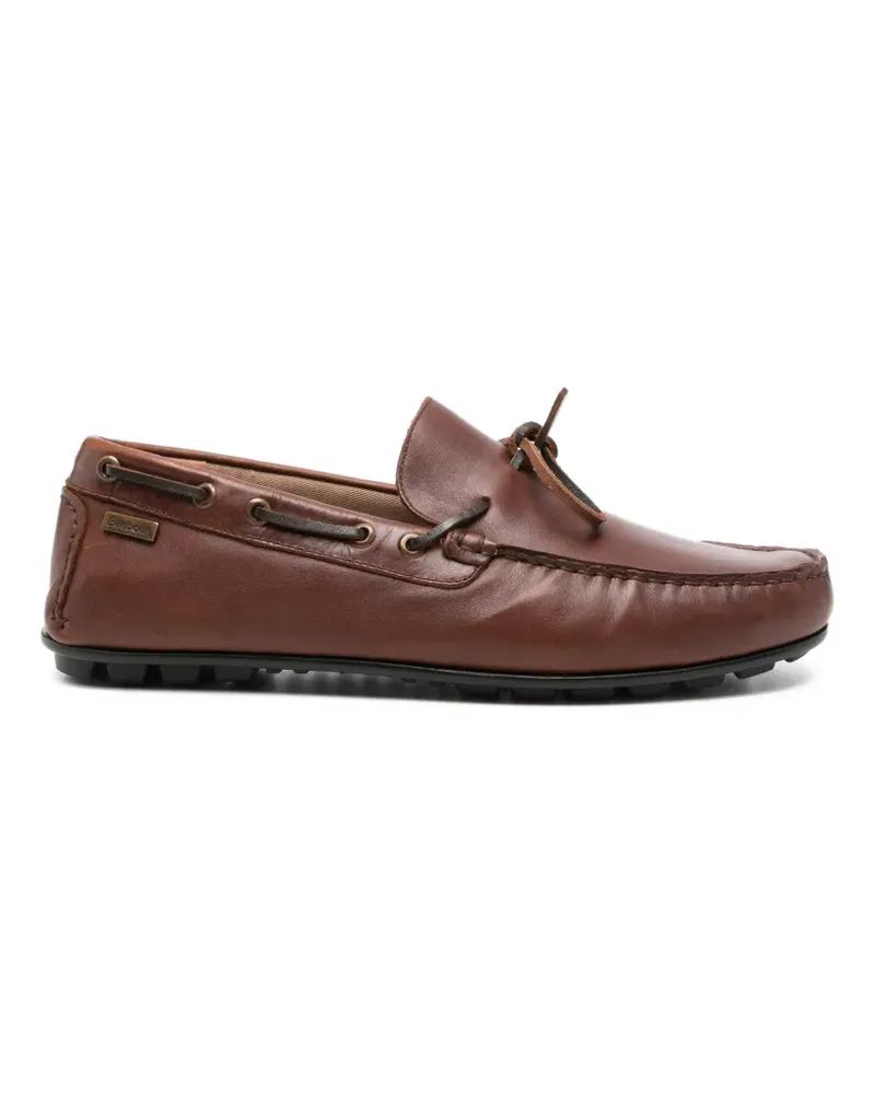 Barbour Courage lace-up boat shoes - Braun Braun