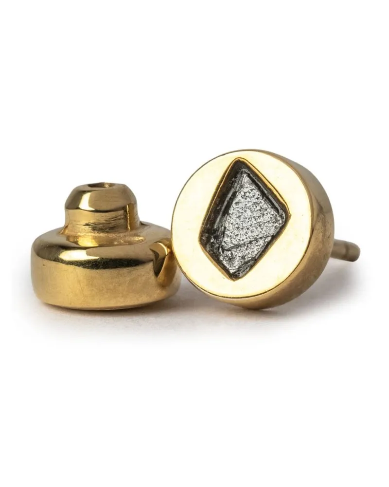 Parts Of Four Ohrstecker mit einem Diamanten - Gold Gold