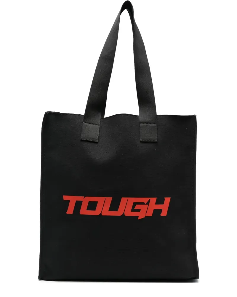MSGM Schultertasche mit Print - Schwarz Schwarz