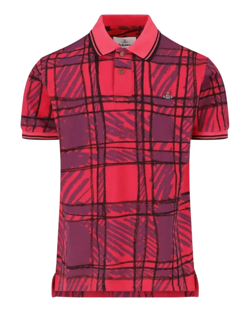 Vivienne Westwood Classic tartan-print polo shirt - Rot Rot