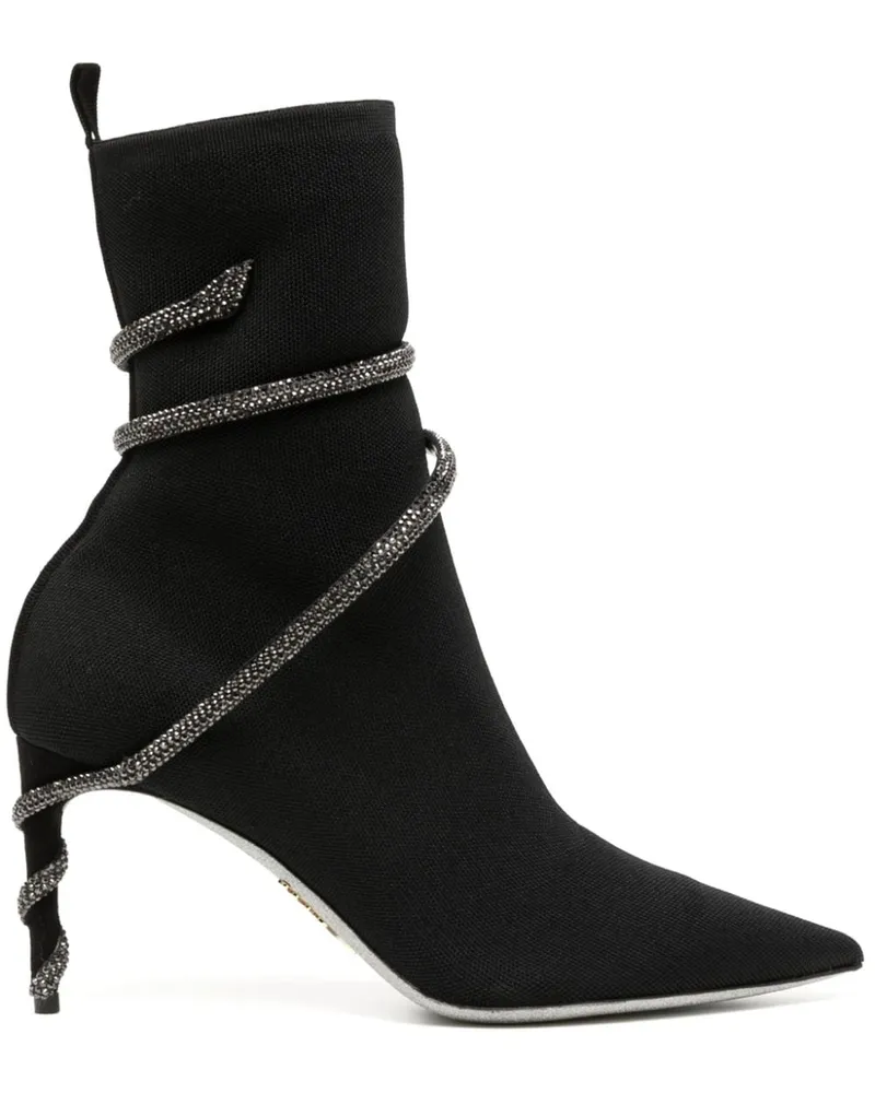René Caovilla Margot Stiefel 60mm - Schwarz Schwarz