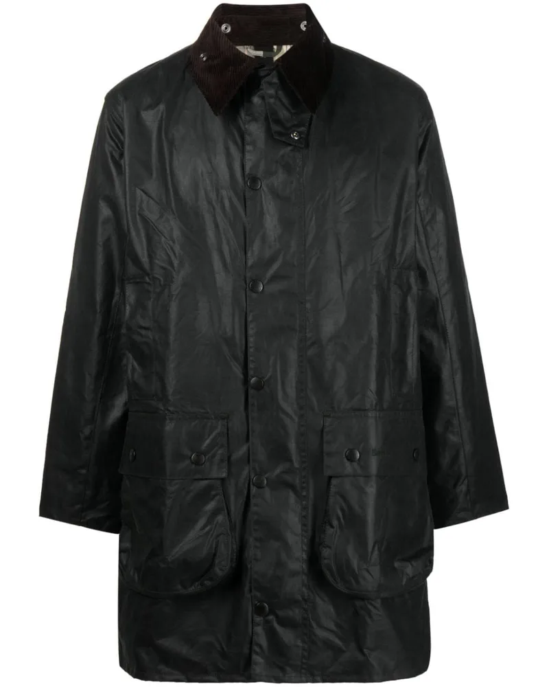 Barbour Gewachste Border Jacke - Grün Grün