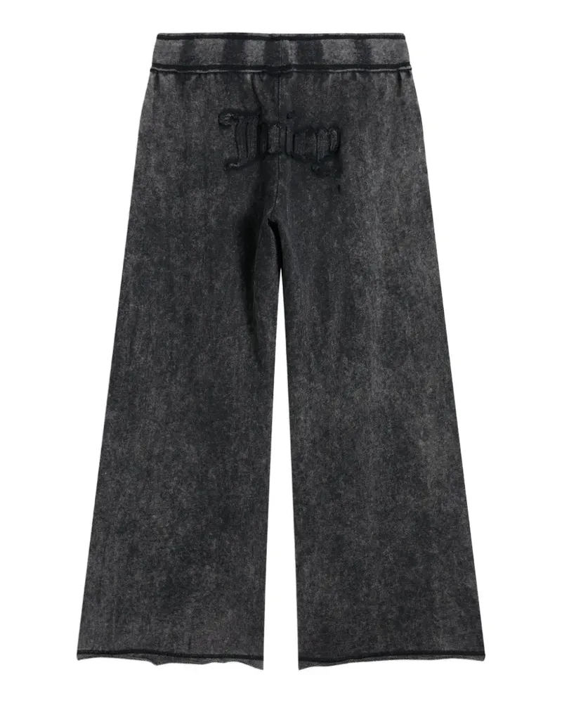 Juicy Couture appliqué wide-leg track pants - Schwarz Schwarz