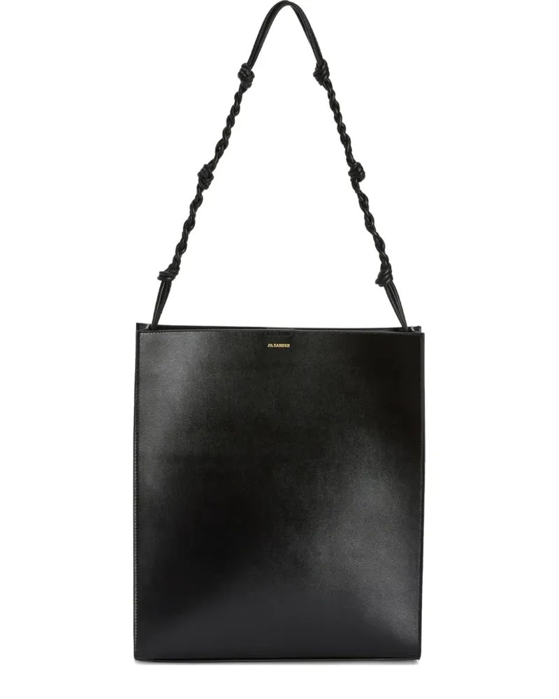 Jil Sander Tangle Schultertasche mit Logo-Prägung - Schwarz Schwarz