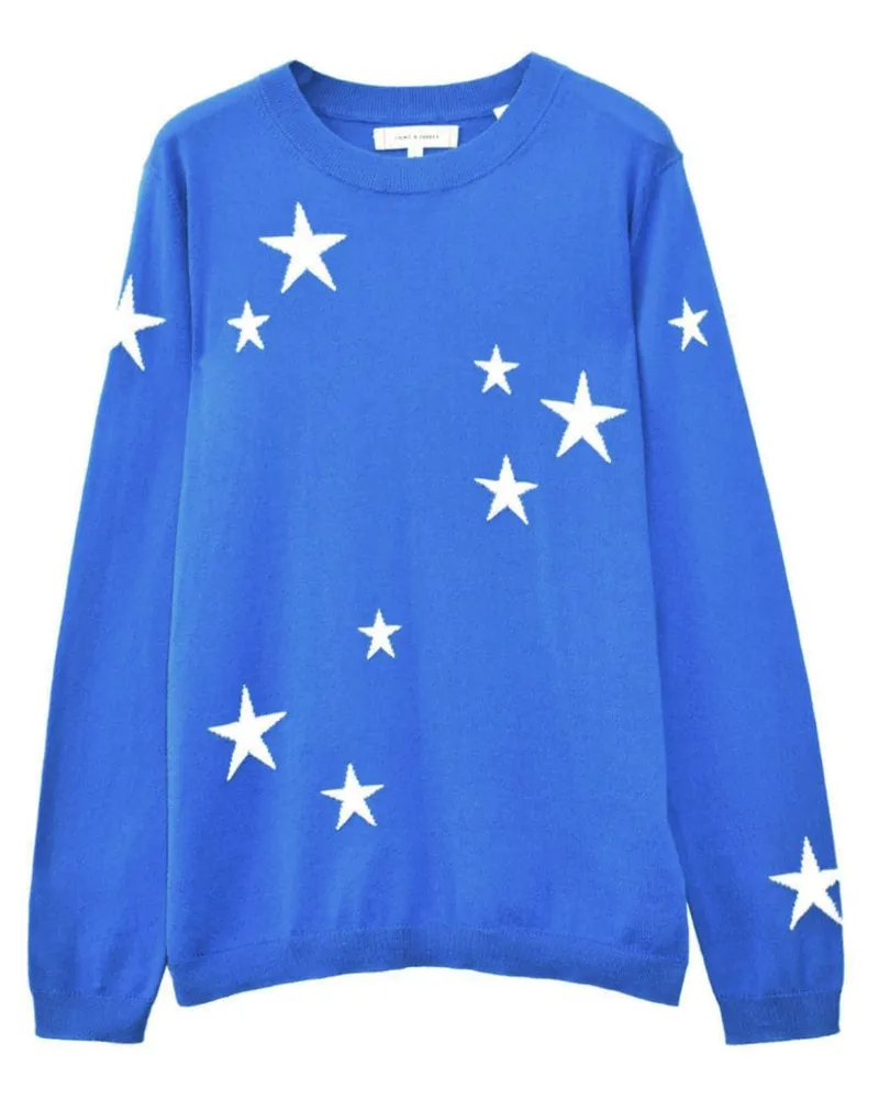 Chinti & Parker Summer Star Pullover Blau