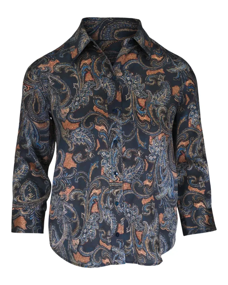 L'Agence Hemd mit Paisley-Print - Blau Blau