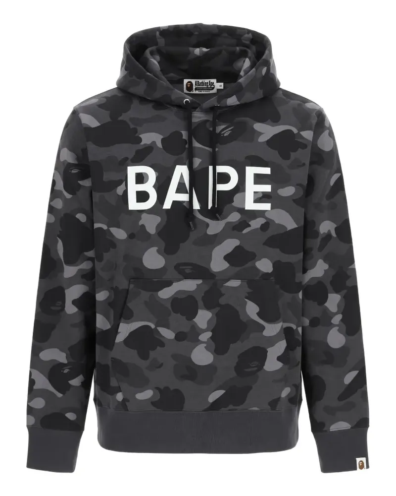 BAPE Hoodie mit Camouflage-Print - Schwarz Schwarz