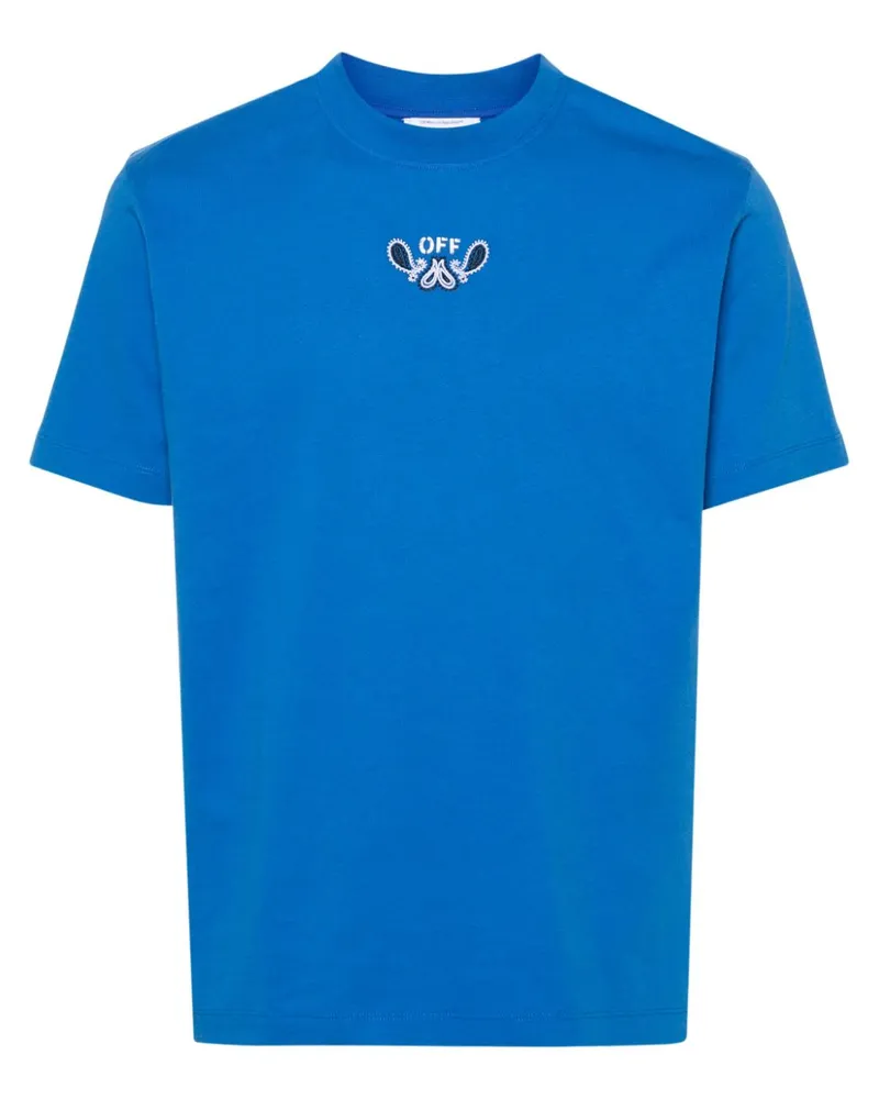 OFF-WHITE Arrows T-Shirt mit Bandana-Print - Blau Blau