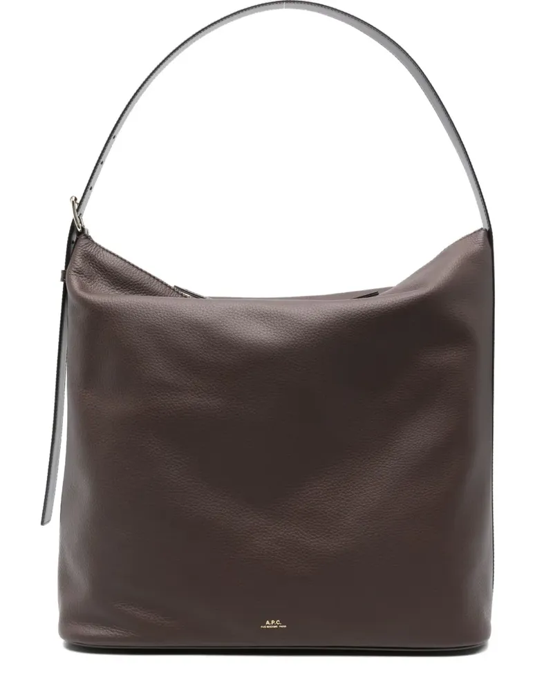 A.P.C. Maxi Vera Tote Bag - Braun Braun