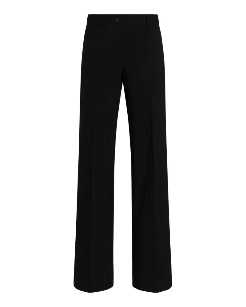 Dolce & Gabbana Ausgestellte Twill-Hose - Schwarz Schwarz