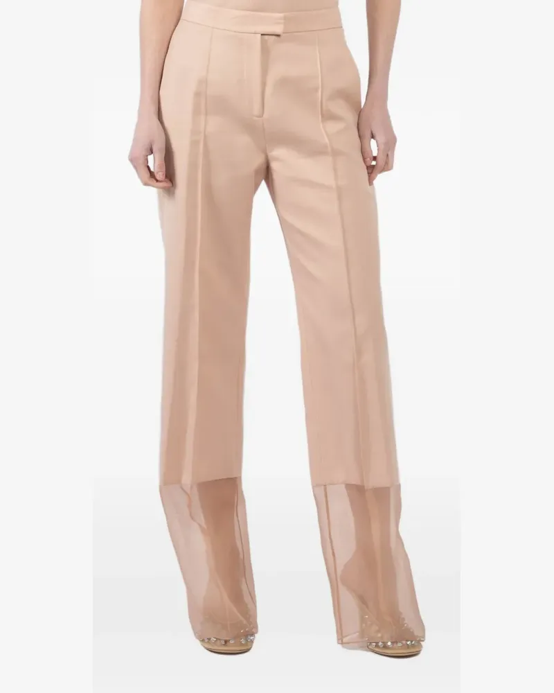 Barbara Bui Hose mit Sheer-Einsatz - Nude Nude