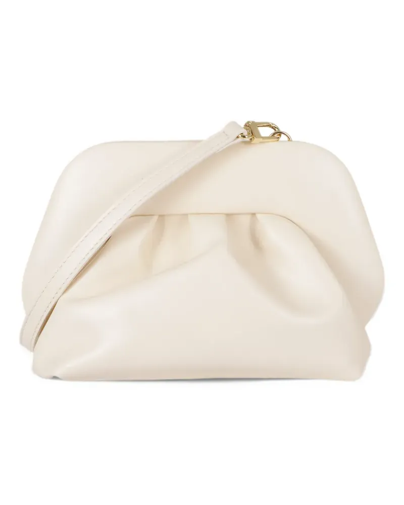 THEMOIRÈ small Bios ruched clutch bag - Nude Nude