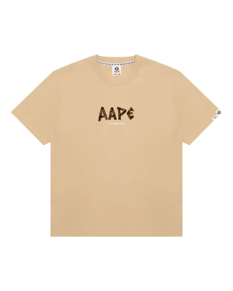 BAPE AAPE University T-Shirt - Nude Nude