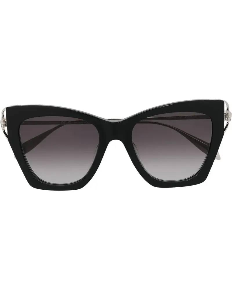 Alexander McQueen AM0375S Cat-Eye-Sonnenbrille - Schwarz Schwarz