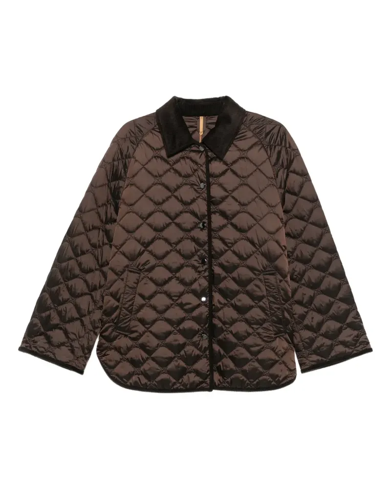 Marina Rinaldi Gesteppte Mrssasia Jacke mit Cordkragen - Braun Braun