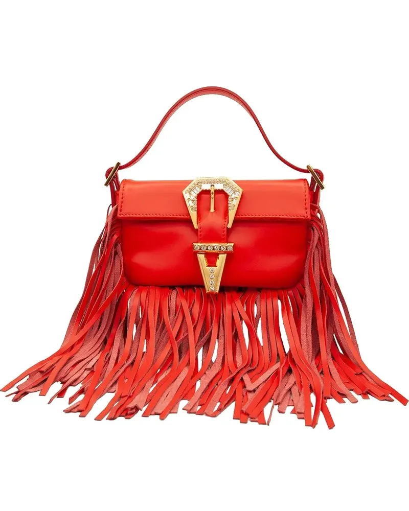 GEDEBE mini Habibi fringed bag - Rot Rot