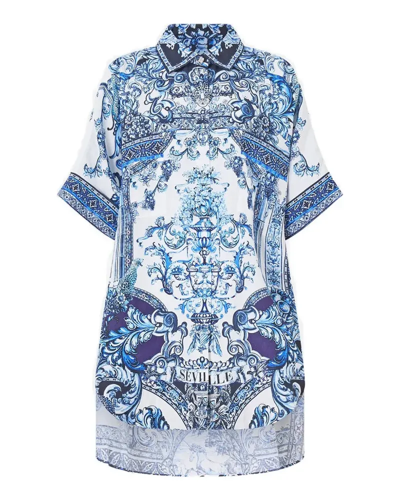 Camilla oversized pocket tunic - Weiß Weiß