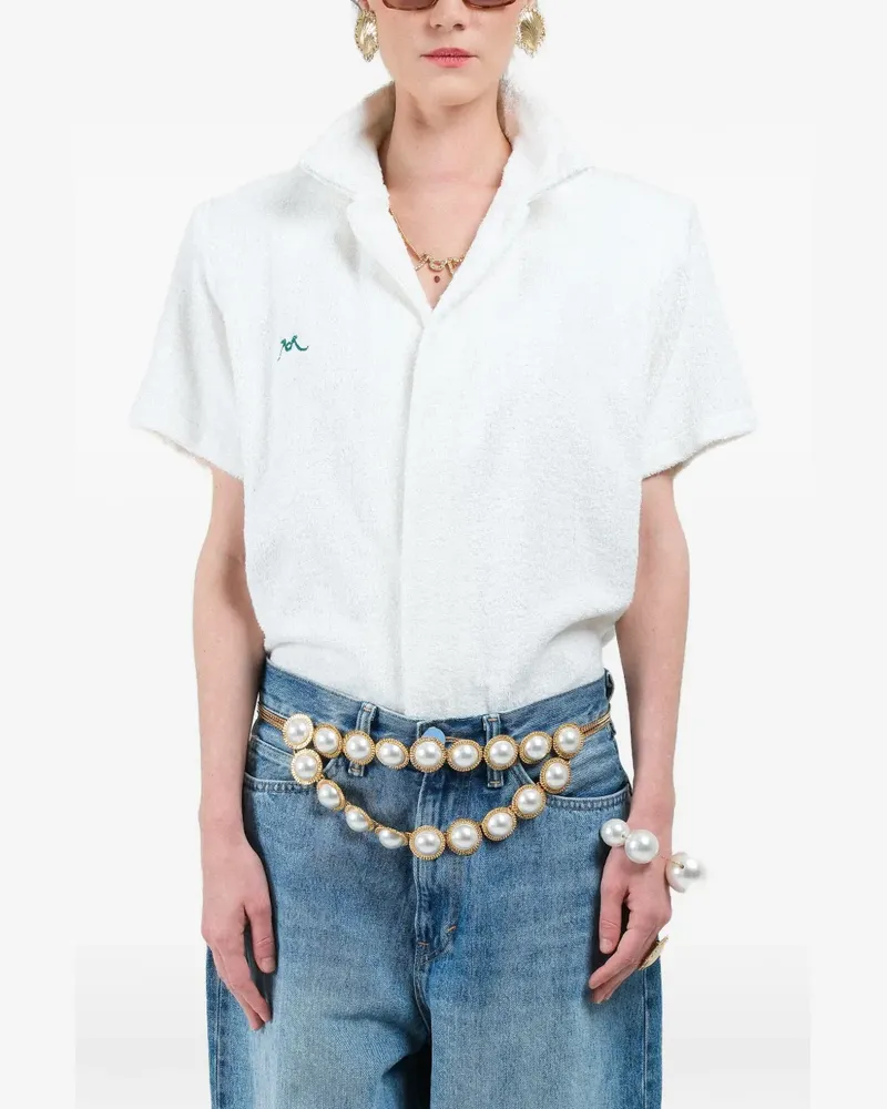 Rowen Rose sponge bowling shirt - Weiß Weiß