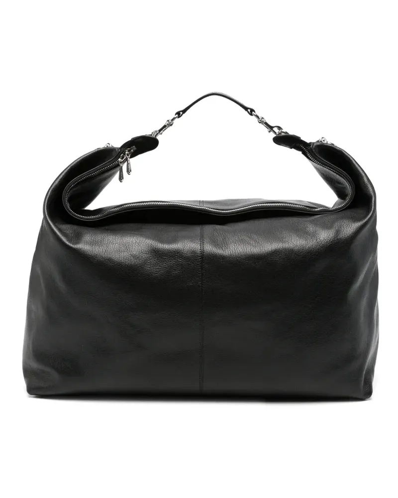 Gucci Schultertasche mit Webstreifen - Schwarz Schwarz