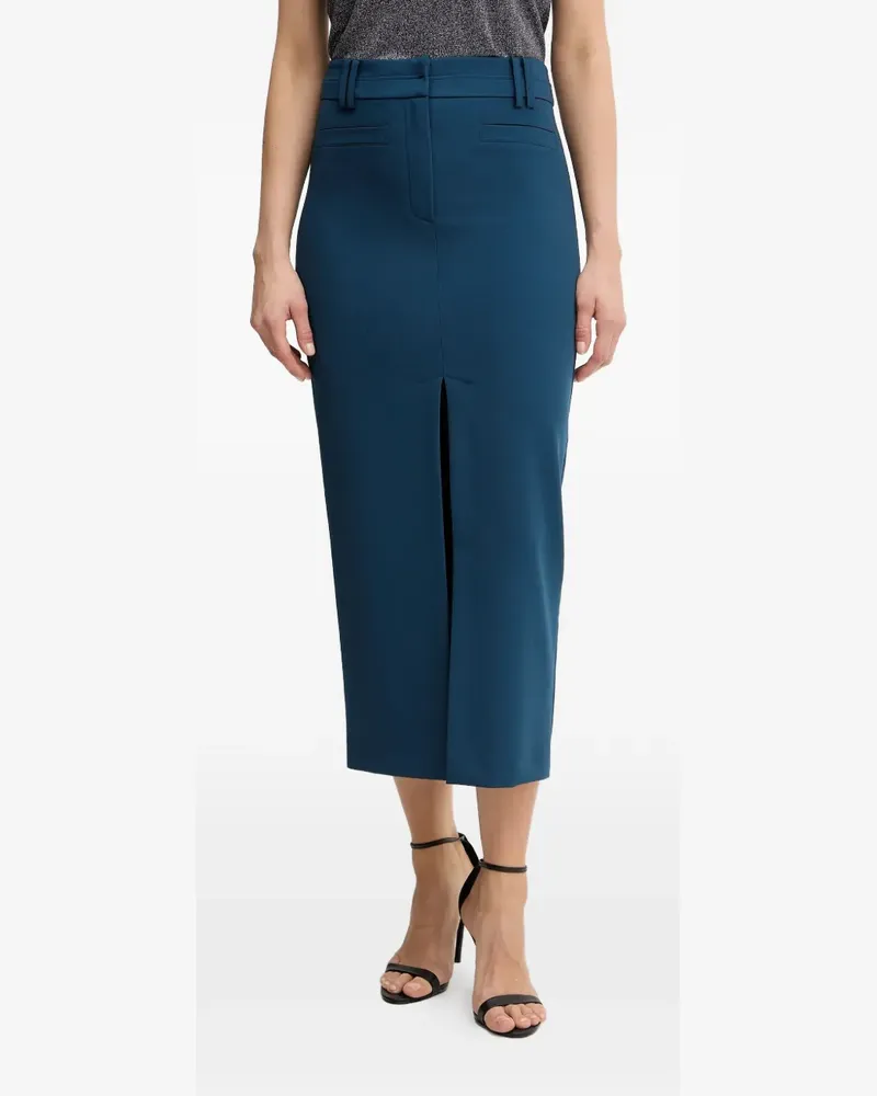 Patrizia Pepe Midirock mit Schlitzen - Blau Blau