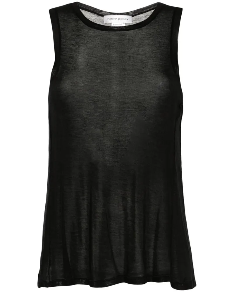 Victoria Beckham Meliertes Lyocell-Tanktop - Schwarz Schwarz