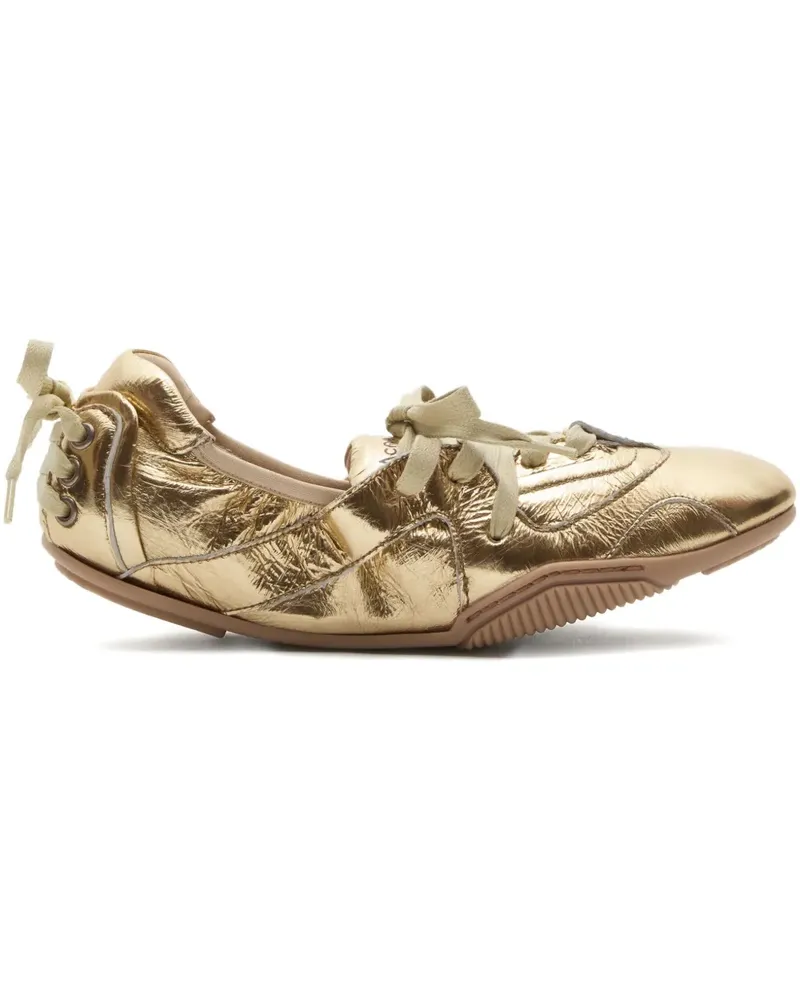 Acne Studios lace-up sneakers - Gold Gold