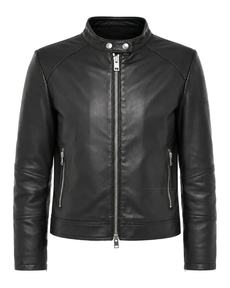 Diesel L-SUZA-R leather jacket - Schwarz Schwarz