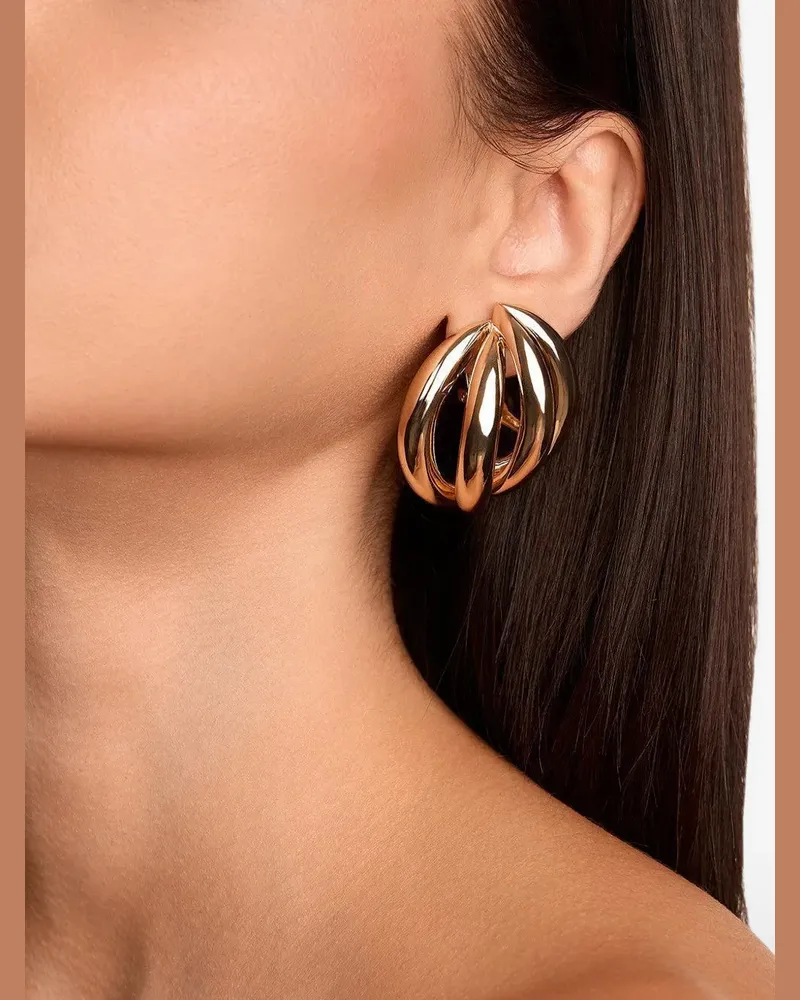 Jennifer Fisher Abstract Line Ohrringe - Gold Gold