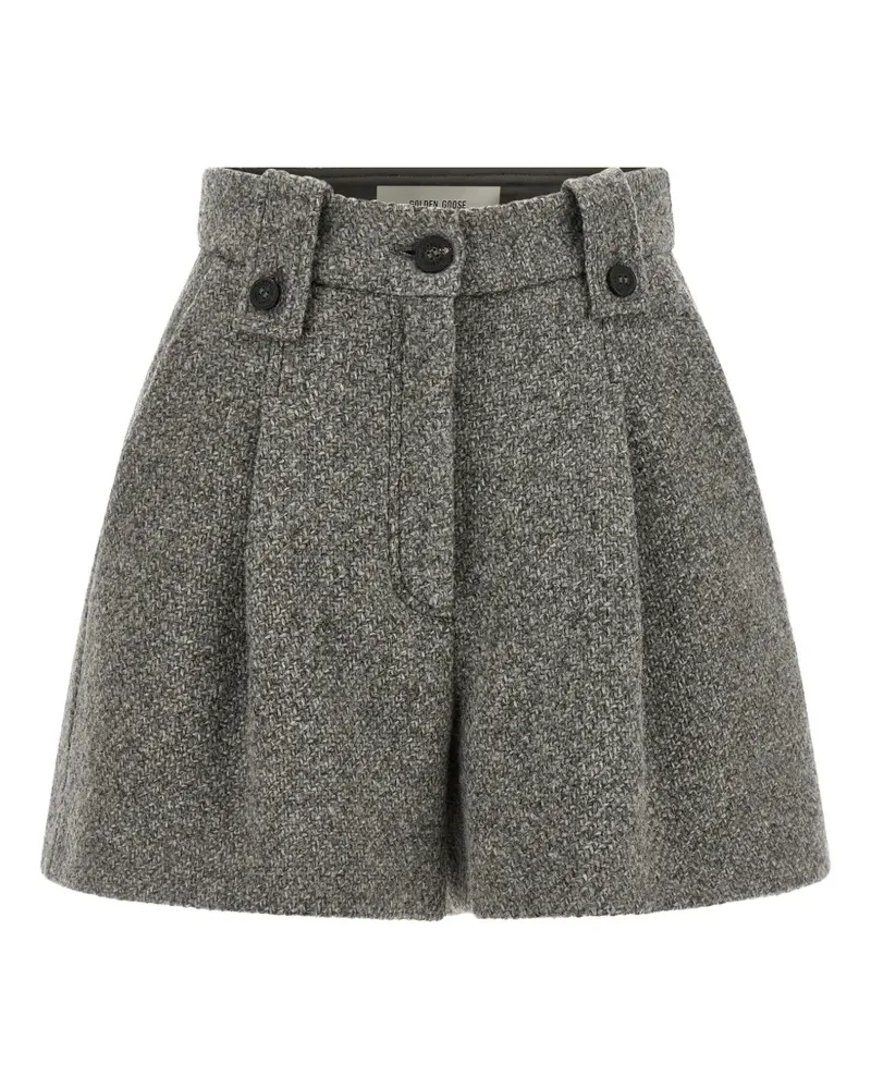Golden Goose Ryanna mélange virgin wool shorts - Grau Grau