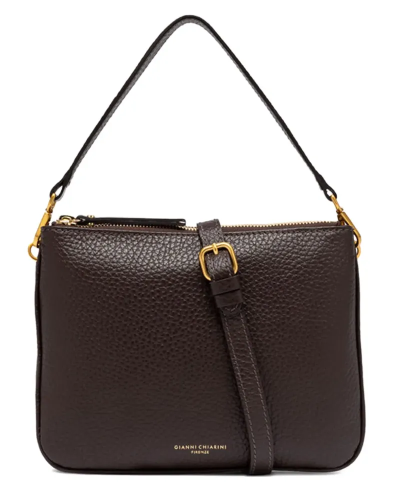 Gianni Chiarini Frida logo-print shoulder bag - Braun Braun