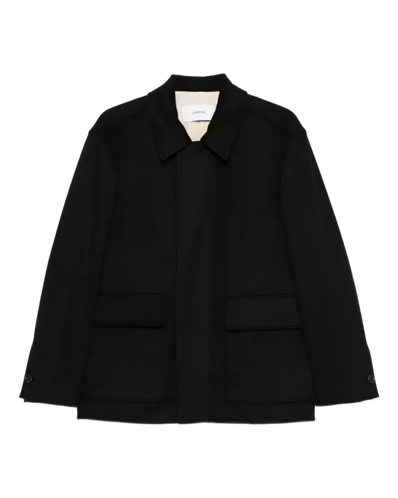LARDINI Mantel mit aufgesetzter Tasche - Schwarz Schwarz