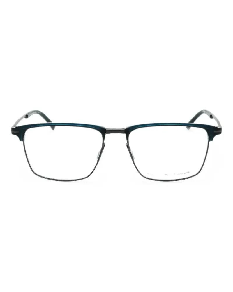 Porsche Design rectangle-frame glasses - Blau Blau