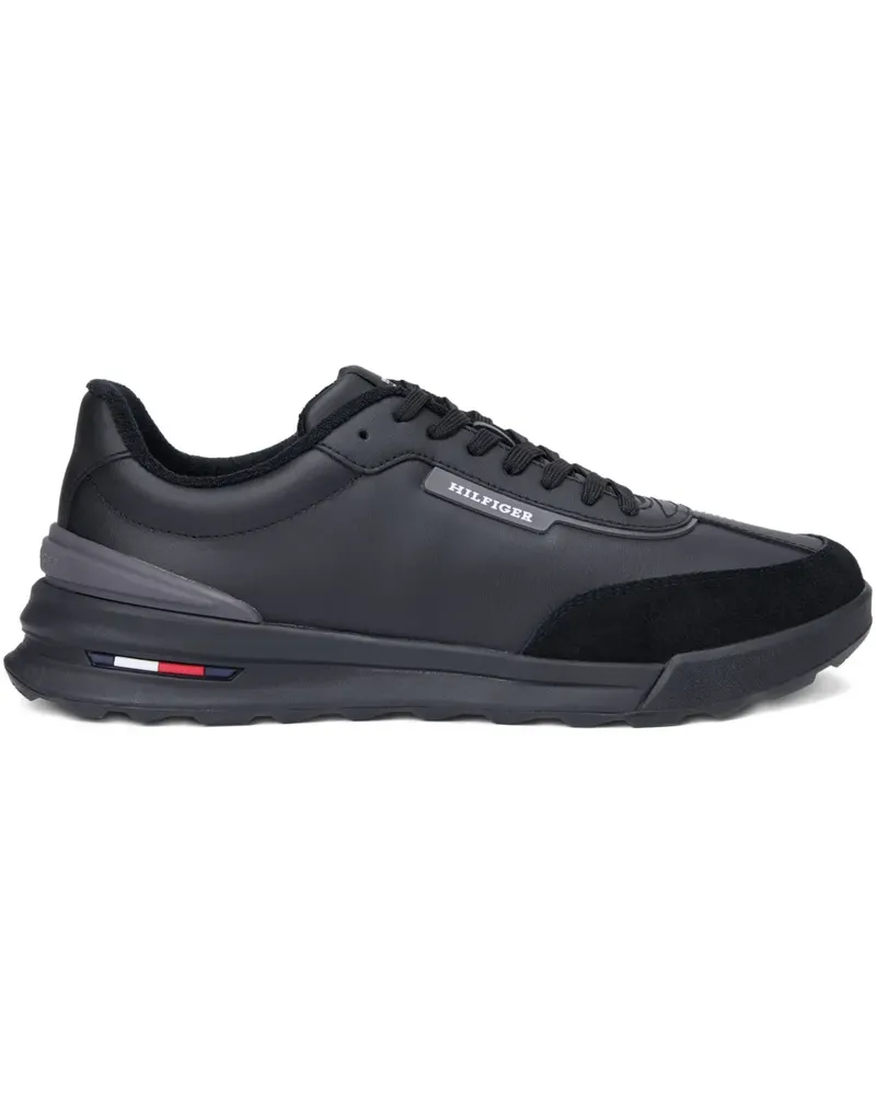 Tommy Hilfiger Sneakers mit Logo-Schild - Schwarz Schwarz