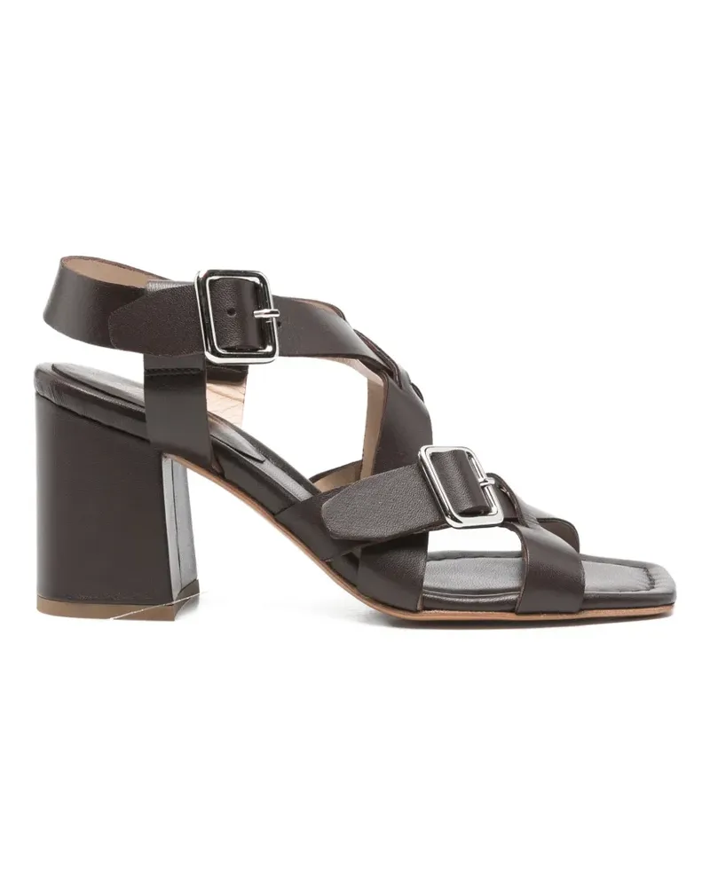 Anna F. buckle-strap heeled sandals - Braun Braun