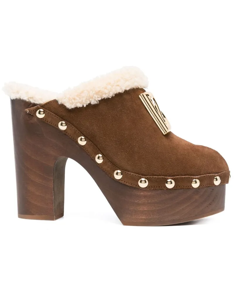 Dolce & Gabbana Clogs mit Plateau - Braun Braun