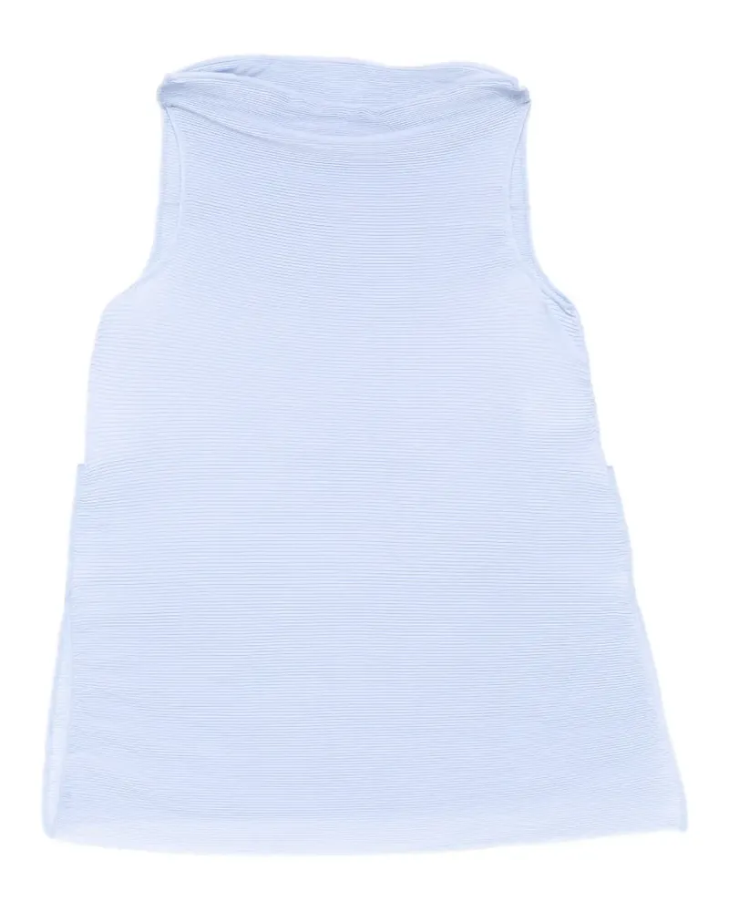 Melitta Baumeister soft sleeveless ripple top - Blau Blau