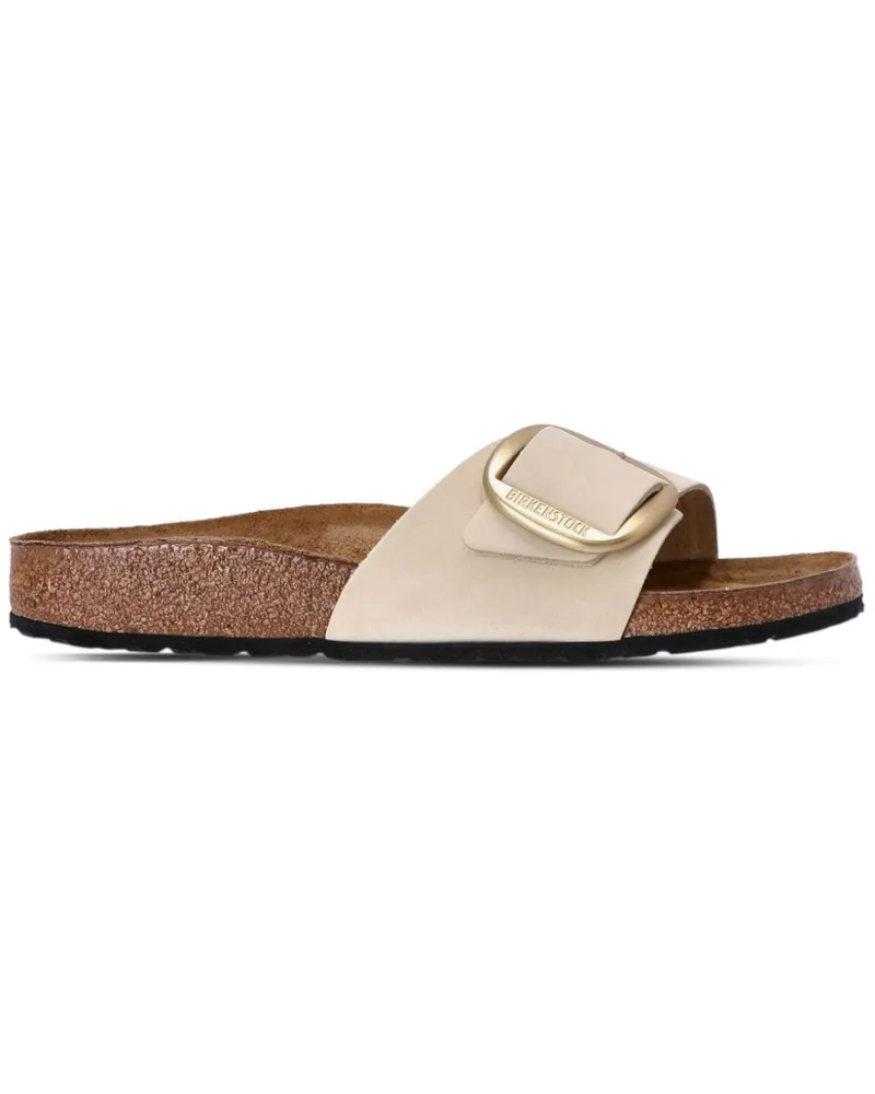 Birkenstock Madrid Pantoletten mit großer Schnalle - Nude Nude